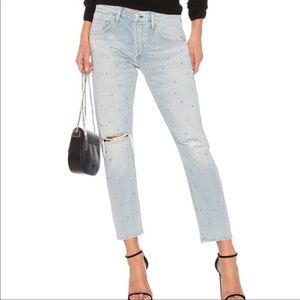 Citizens Of Humanity Light Blue Distressed Jeans